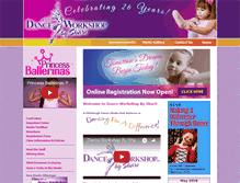 Tablet Screenshot of danceworkshopbyshari.com